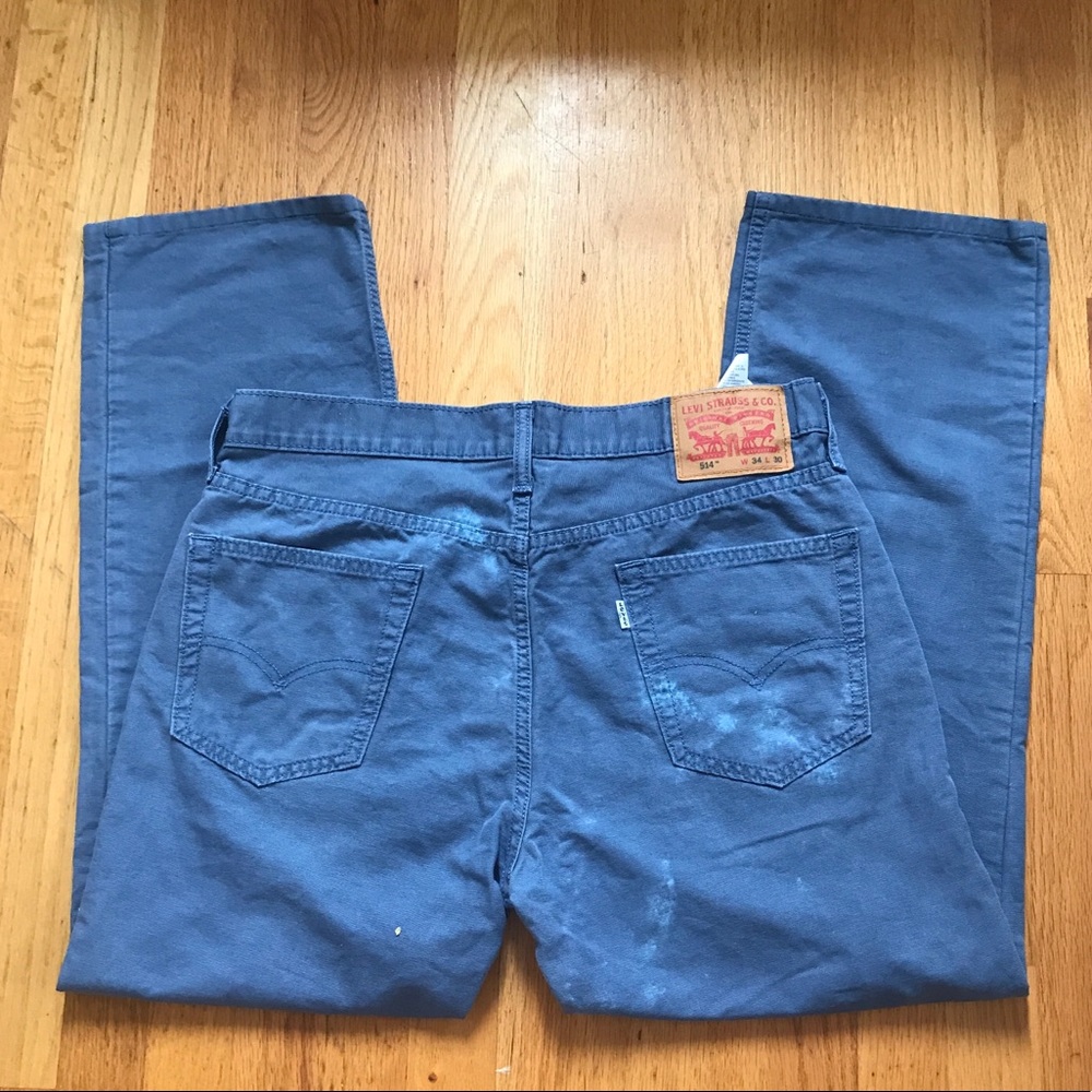 Vintage 514 Blue Dyed Levis
